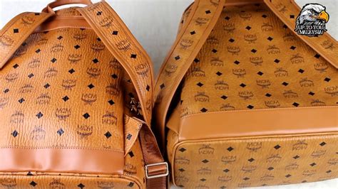 fake vs real mcm bag|mcm backpack rep.